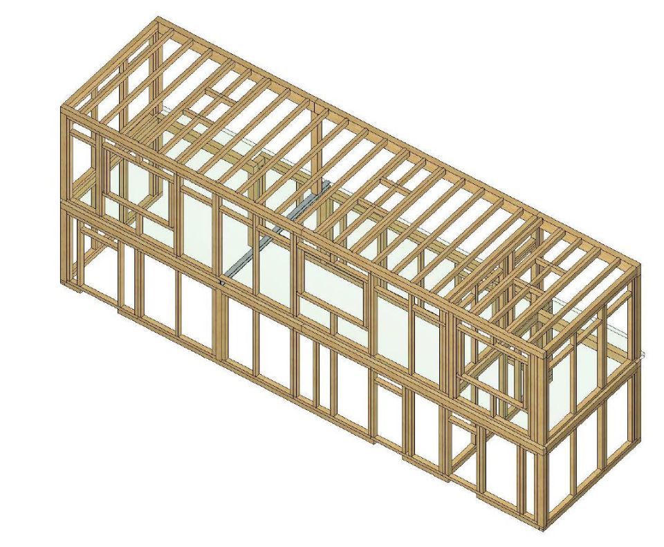 studio per struttura in legno