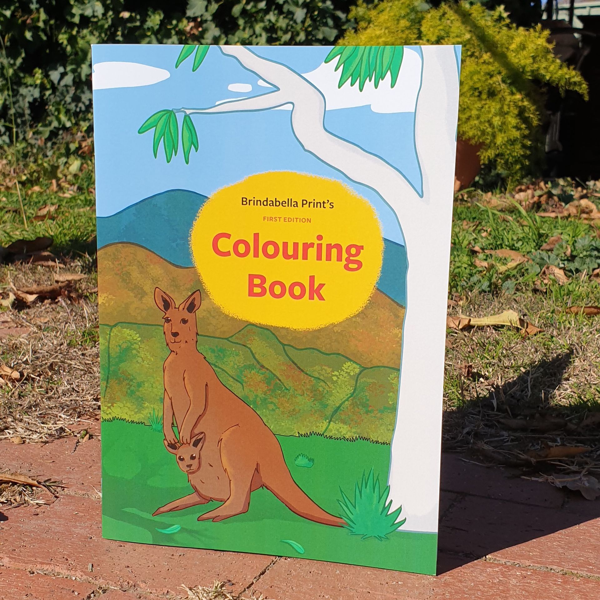 A Colouring Book With a Kangaroo on the Cover — Brindabella Print In Fyshwick, ACT