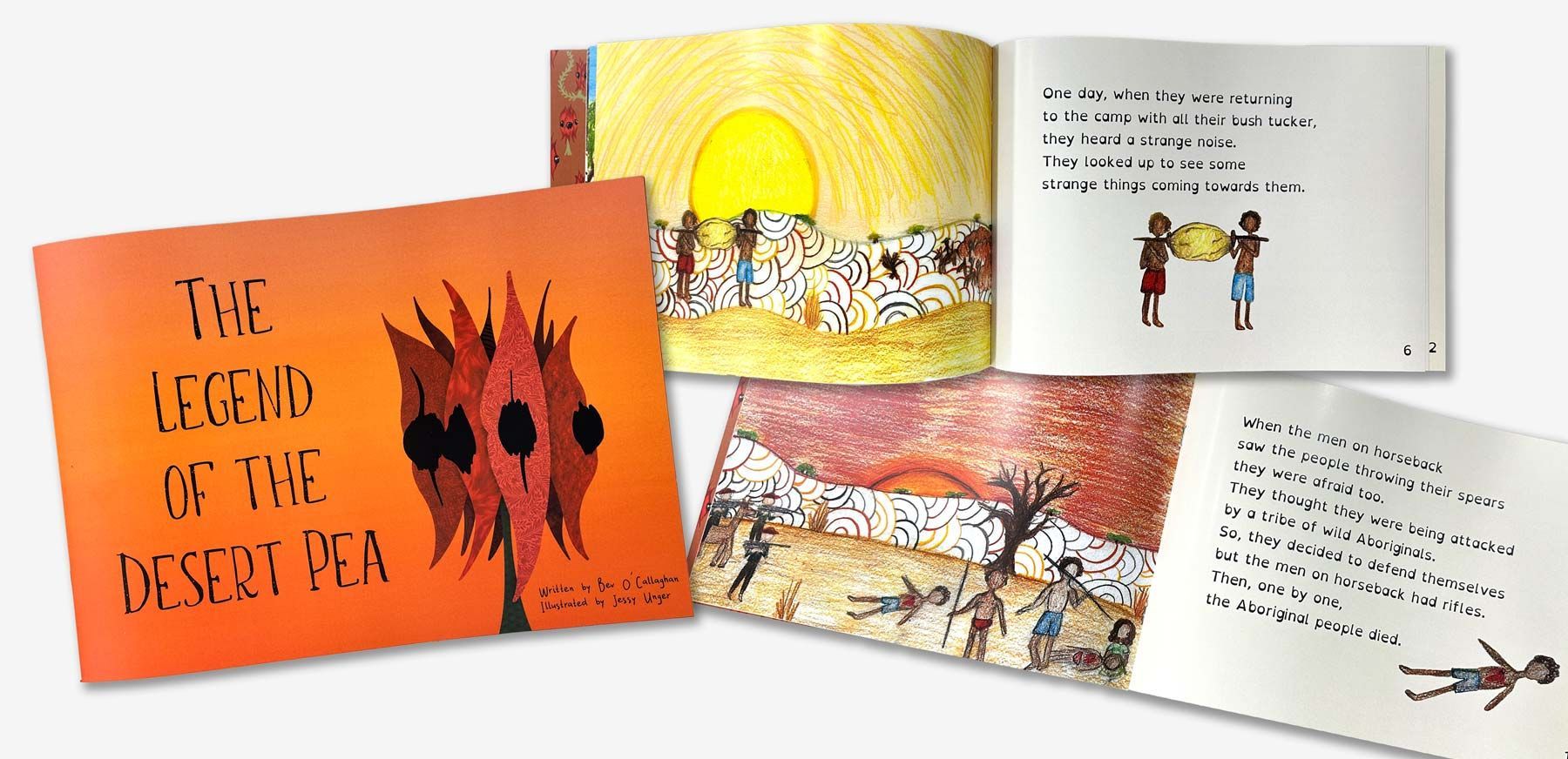 A Book Called the Legend of the Desert Pea — Brindabella Print In Woden, ACT