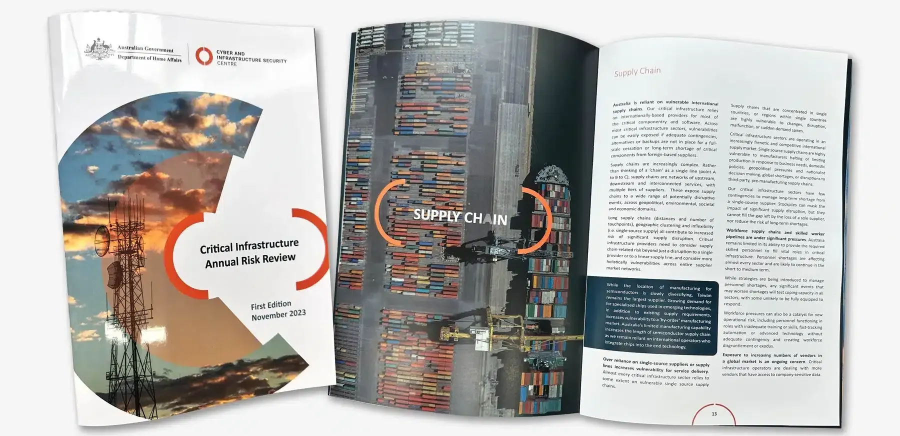 A Magazine Open to a Page With a Picture of a City — Brindabella Print In Pearce, ACT