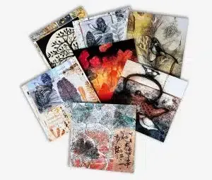 A Bunch of Cards Are Sitting on Top of Each Other on a Table — Brindabella Print In Pearce, ACT