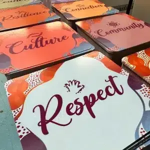 A Bunch of Cards Are Sitting on Top of Each Other on a Table — Brindabella Print In Pearce, ACT