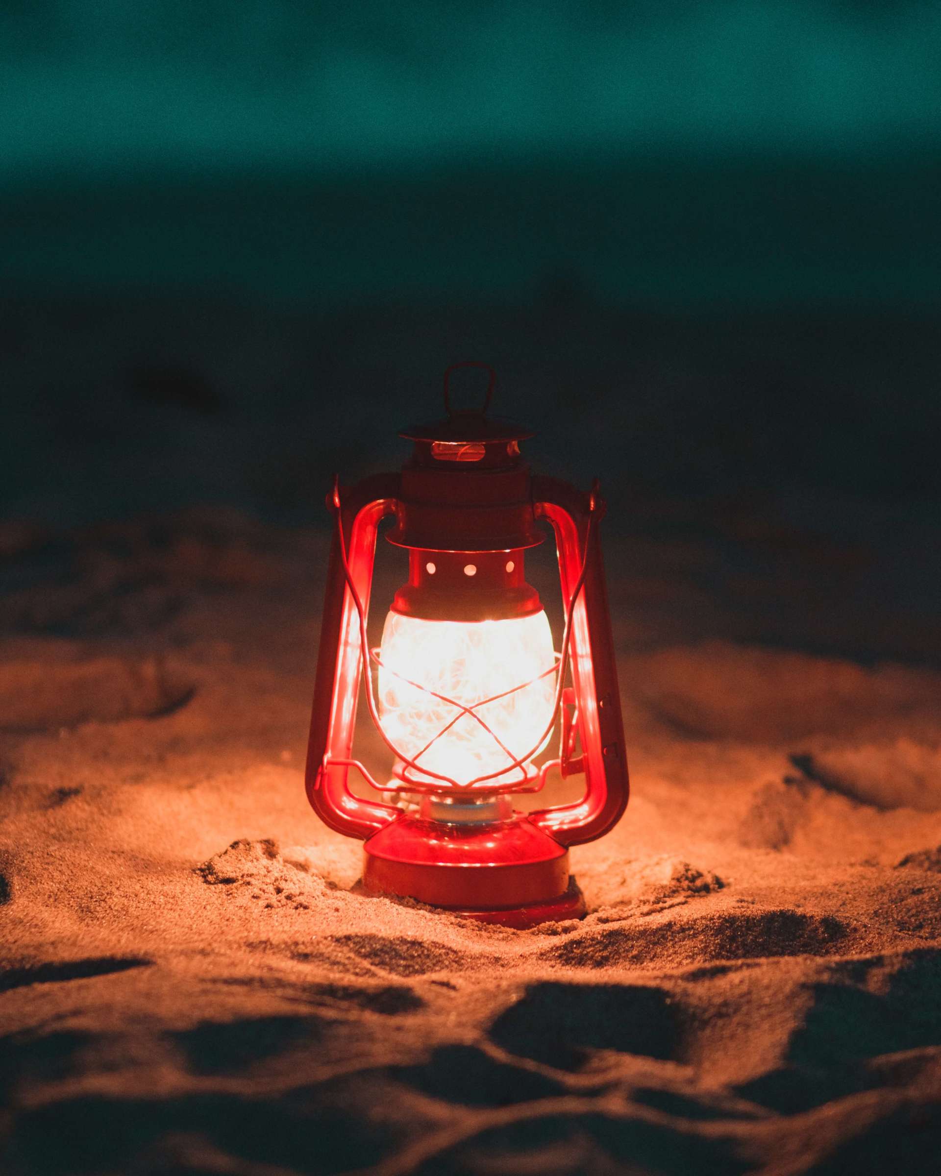 myths of cremation lantern in sand