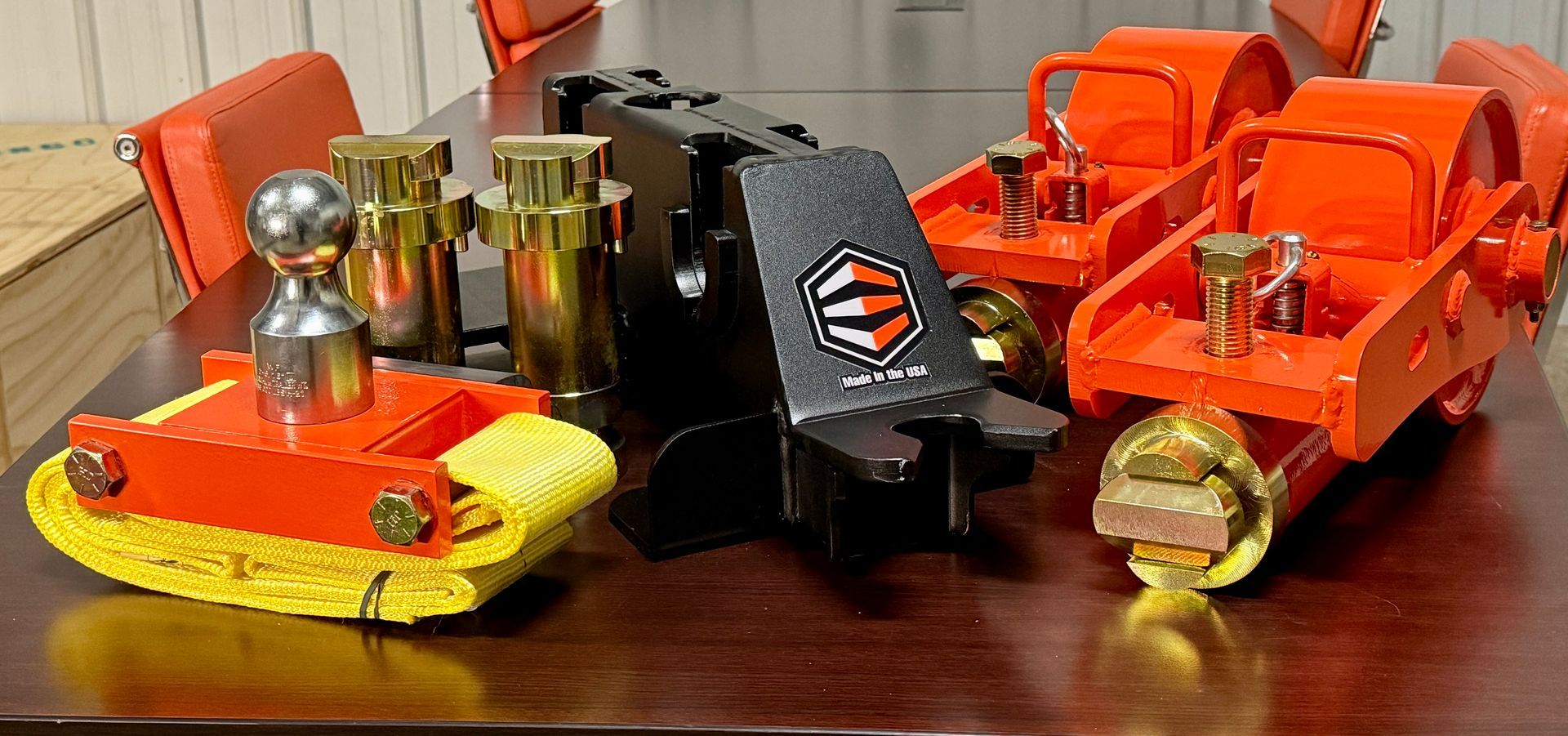 the individual parts of the container relocation kit are displayed sitting on a floor