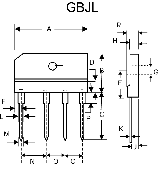 Bruggelijkrichter GBJL1510