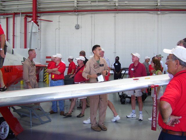 tour group in museum