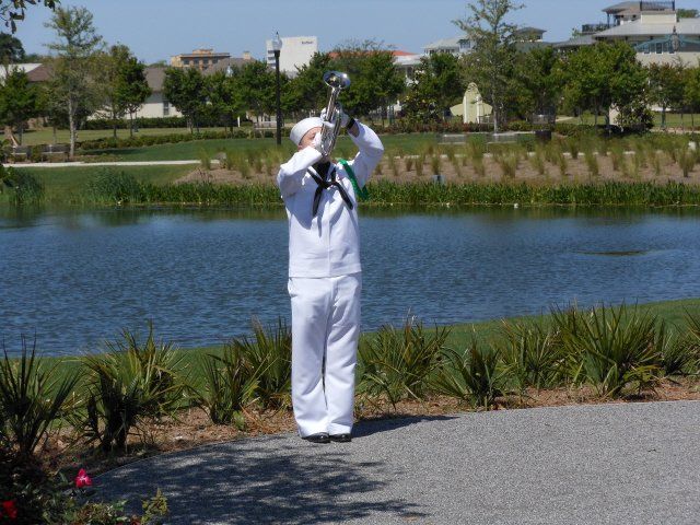 sailor playing trumpet