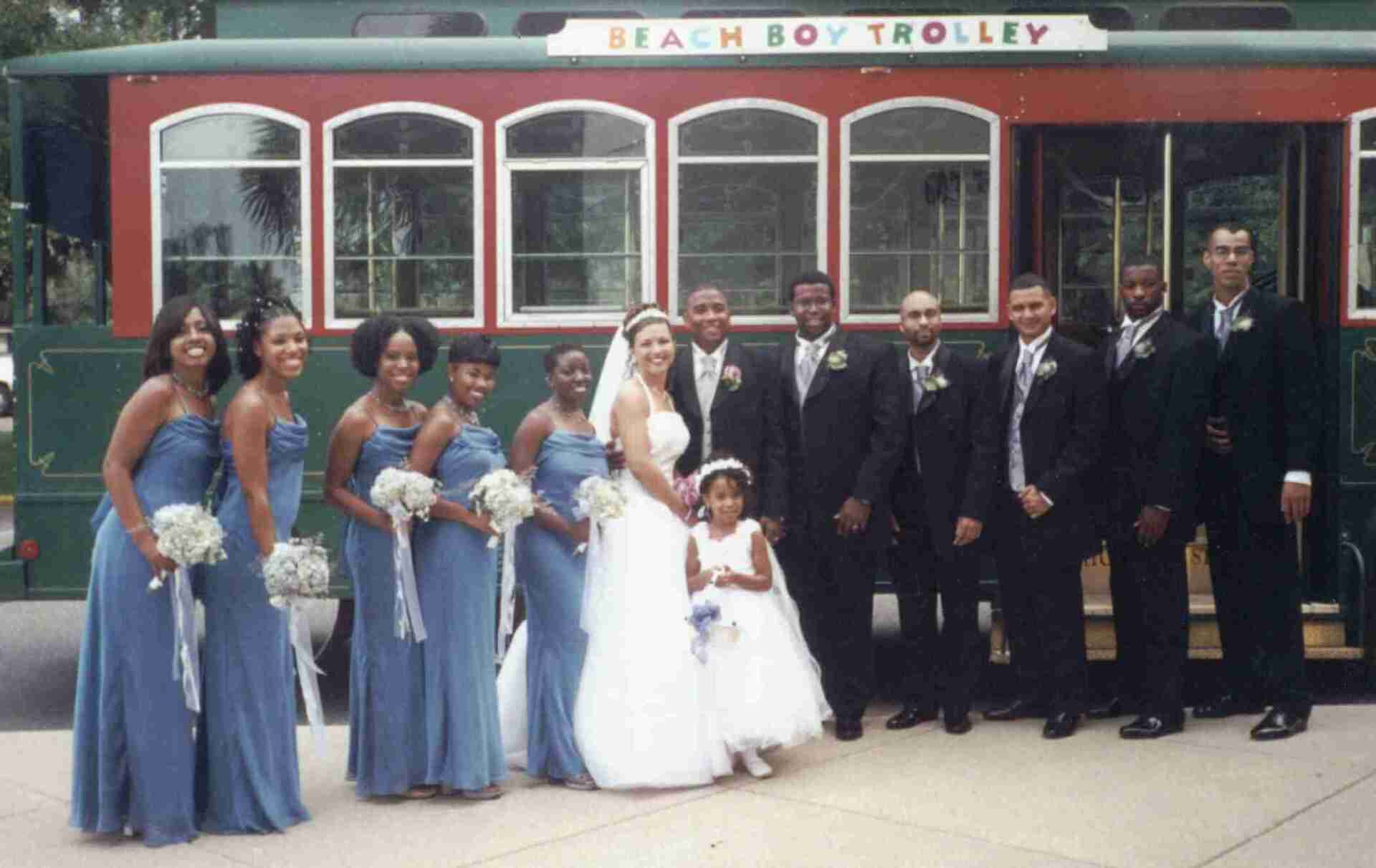 wedding party trolley service