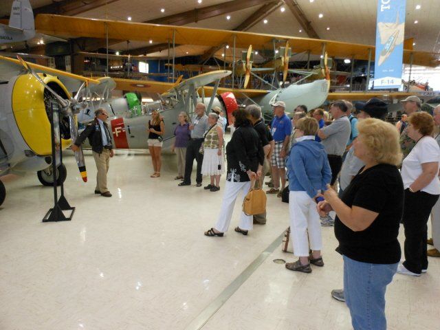 tour group in museum