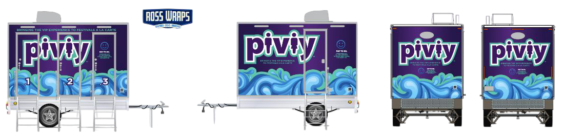 A purple container with the word pixly on it
