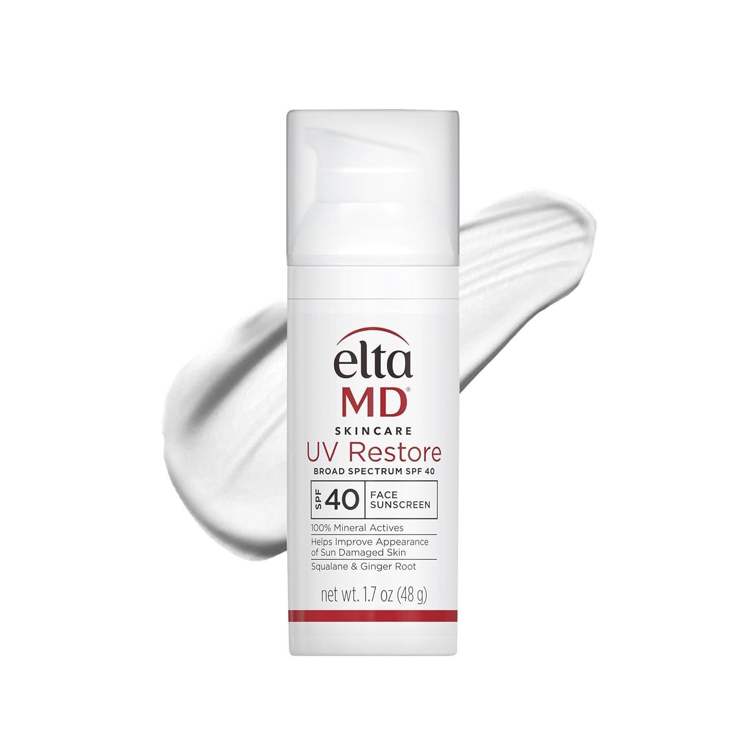 A bottle of elta md uv restore sunscreen