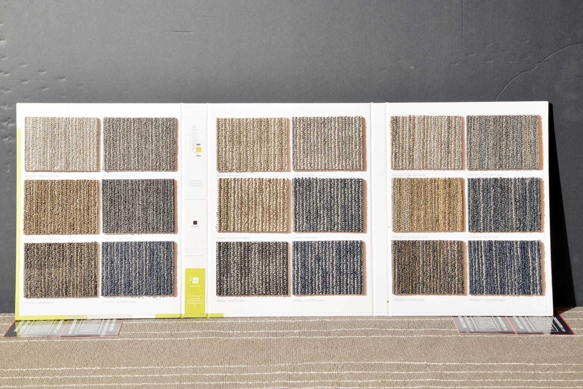 There are many different types of carpets on the table.