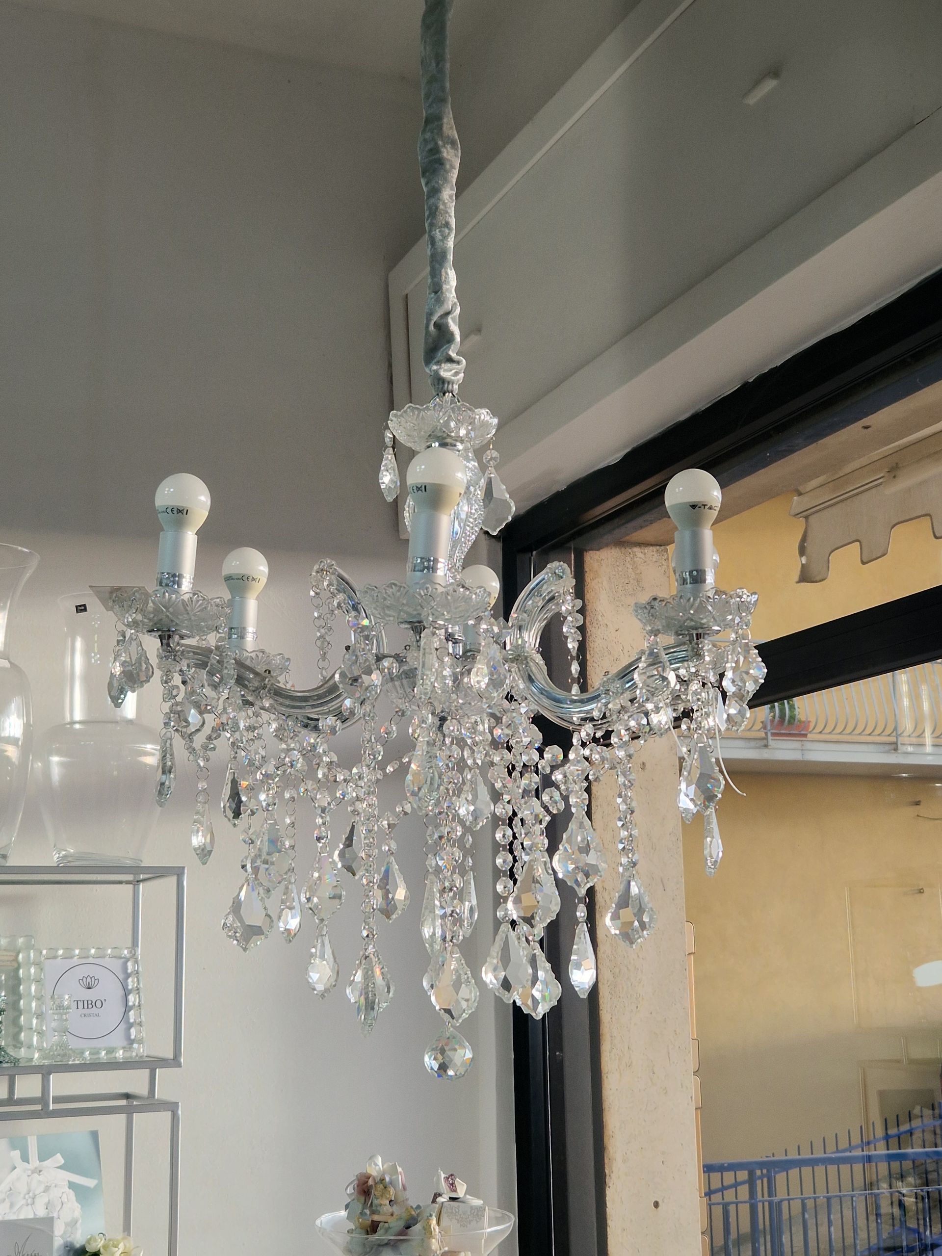 lampadario in cristallo