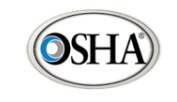 The osha logo is in a circle on a white background.