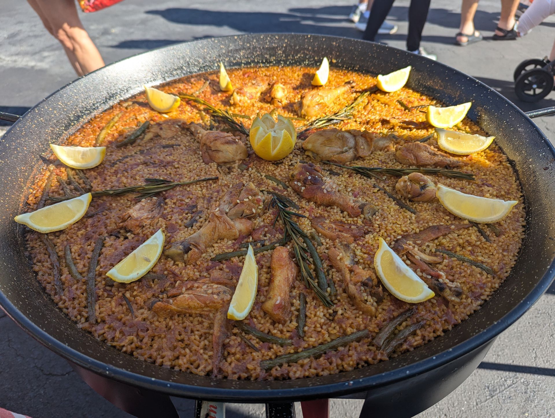Seafood paella