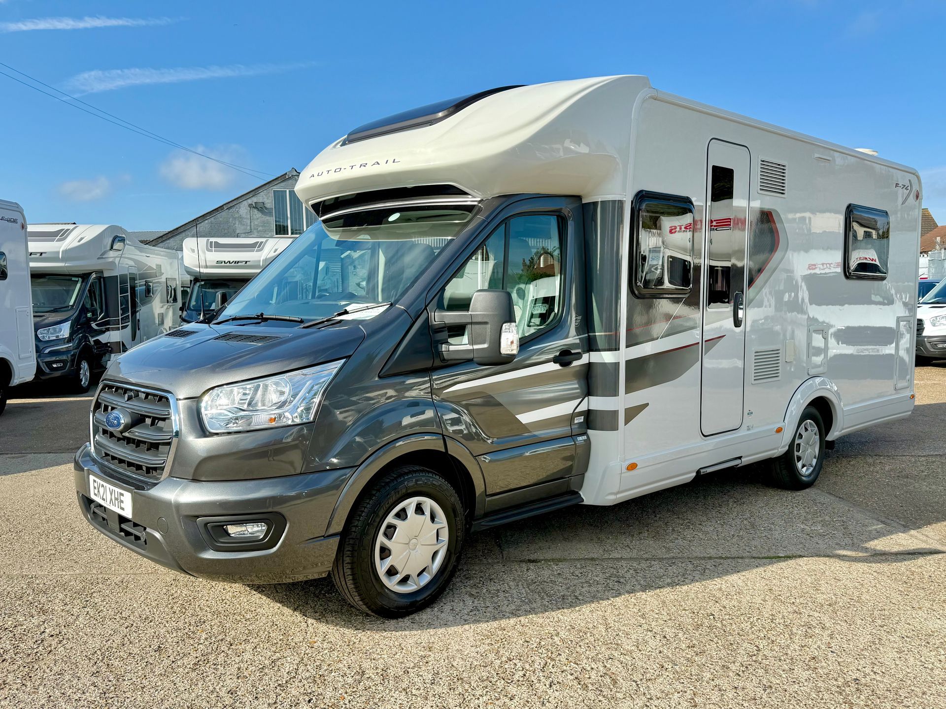 Autotrail Tribute F74 Motorhome for sale used second hand automatic motor-home for 4 people with 4 seatbelts