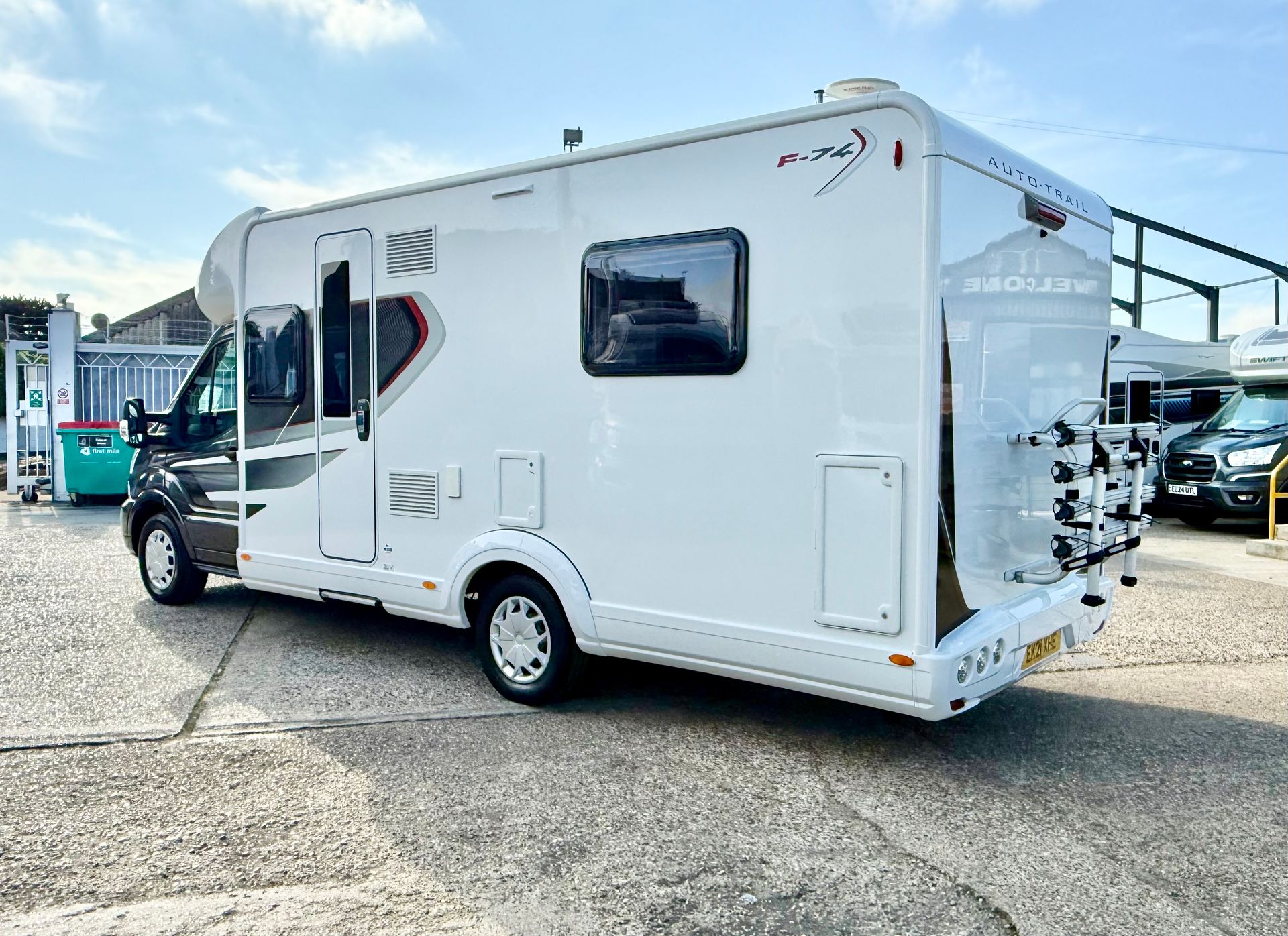 Autotrail Tribute F74 Motorhome for sale used second hand automatic motor-home for 4 people with 4 seatbelts