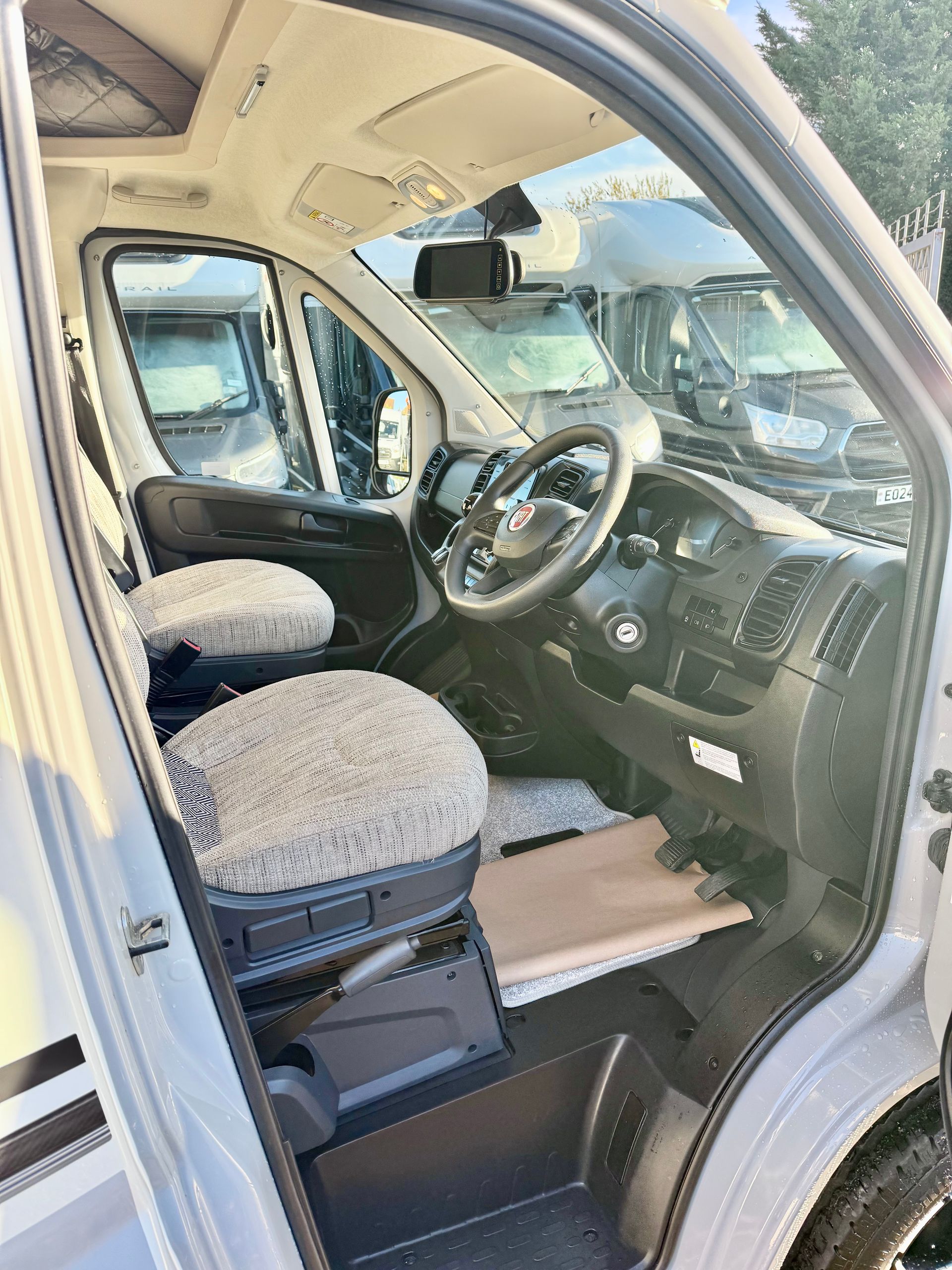 2023 fiat swift edge 464 4 berth motorhome with automatic gearbox for sale used second-hand, cab area