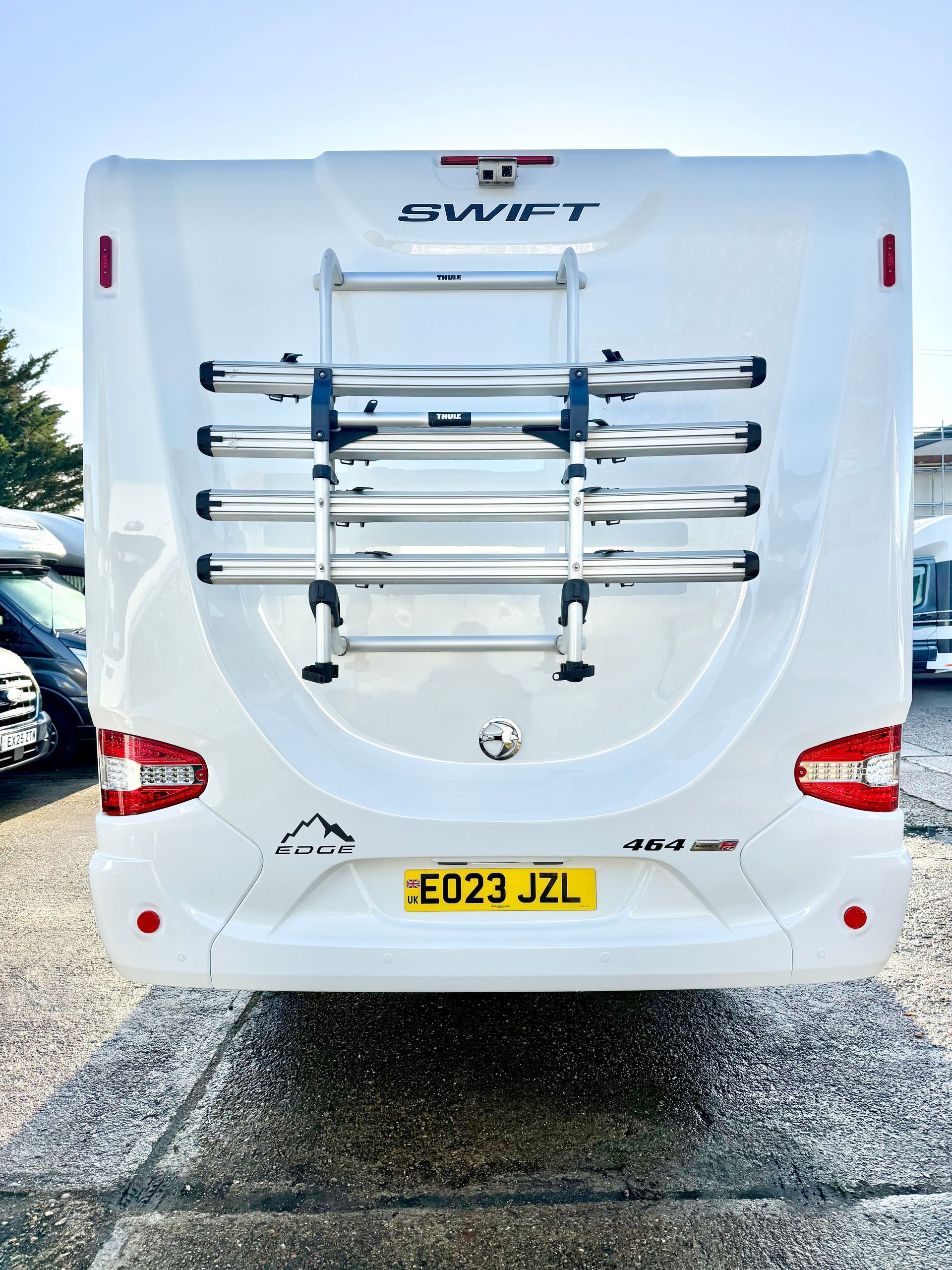 2023 fiat swift edge 464 4 berth motorhome with automatic gearbox for sale used second-hand with bike rack