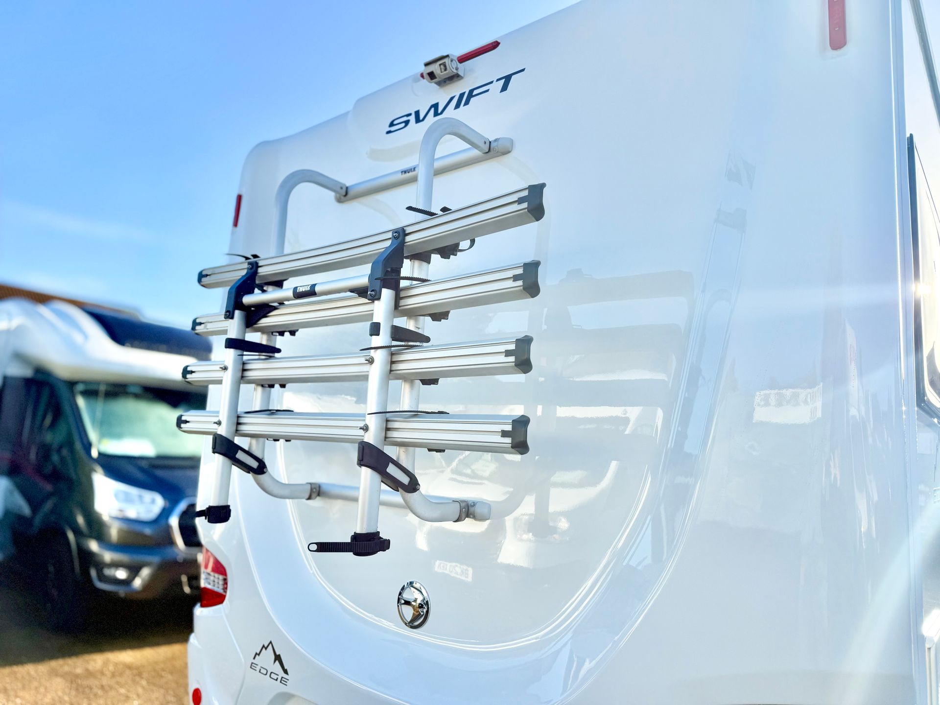 2023 fiat swift edge 464 4 berth motorhome with automatic gearbox for sale used second-hand with bicycle rack