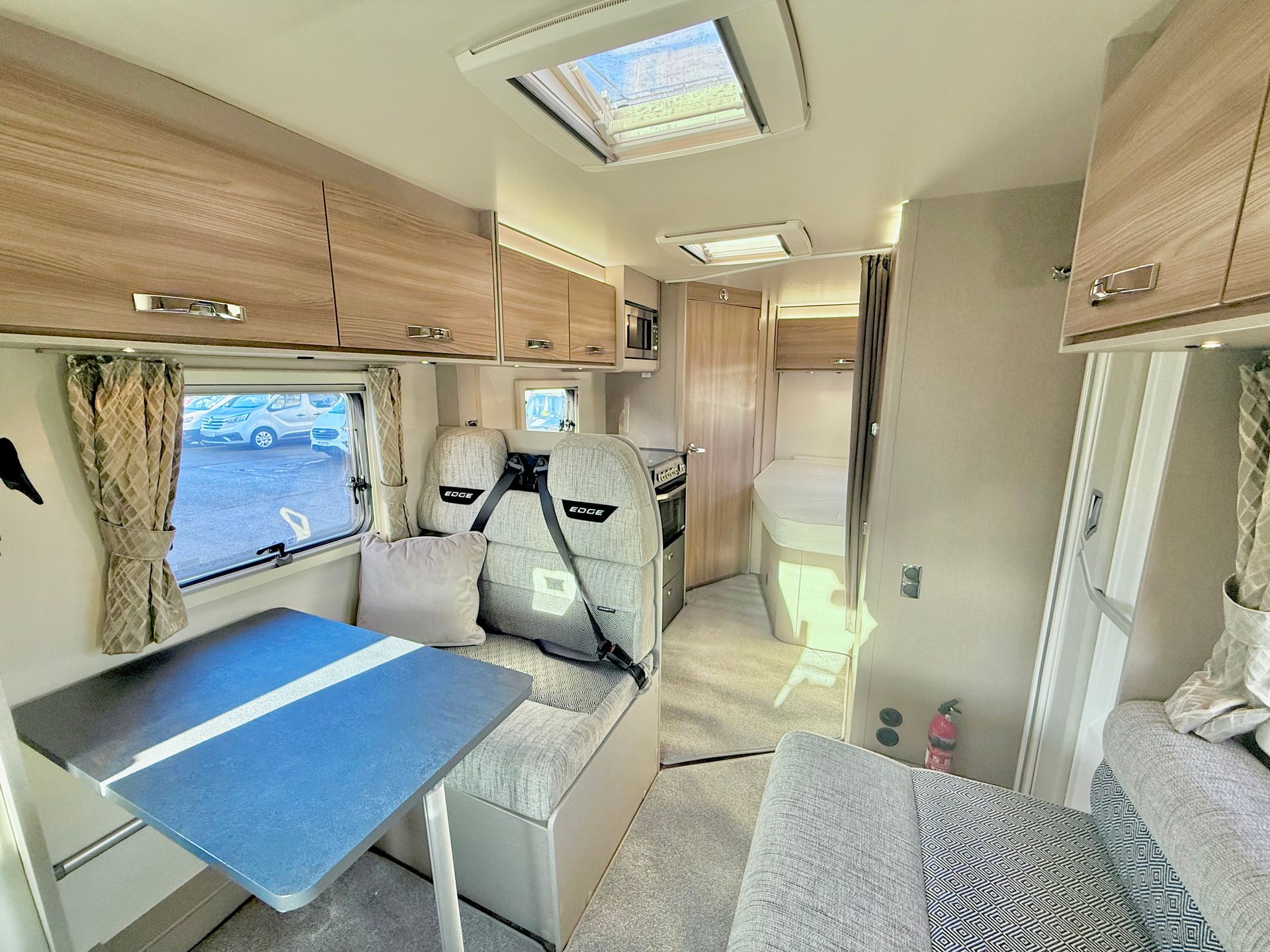 2023 fiat swift edge 464 4 berth motorhome with automatic gearbox for sale used second-hand, interior living space