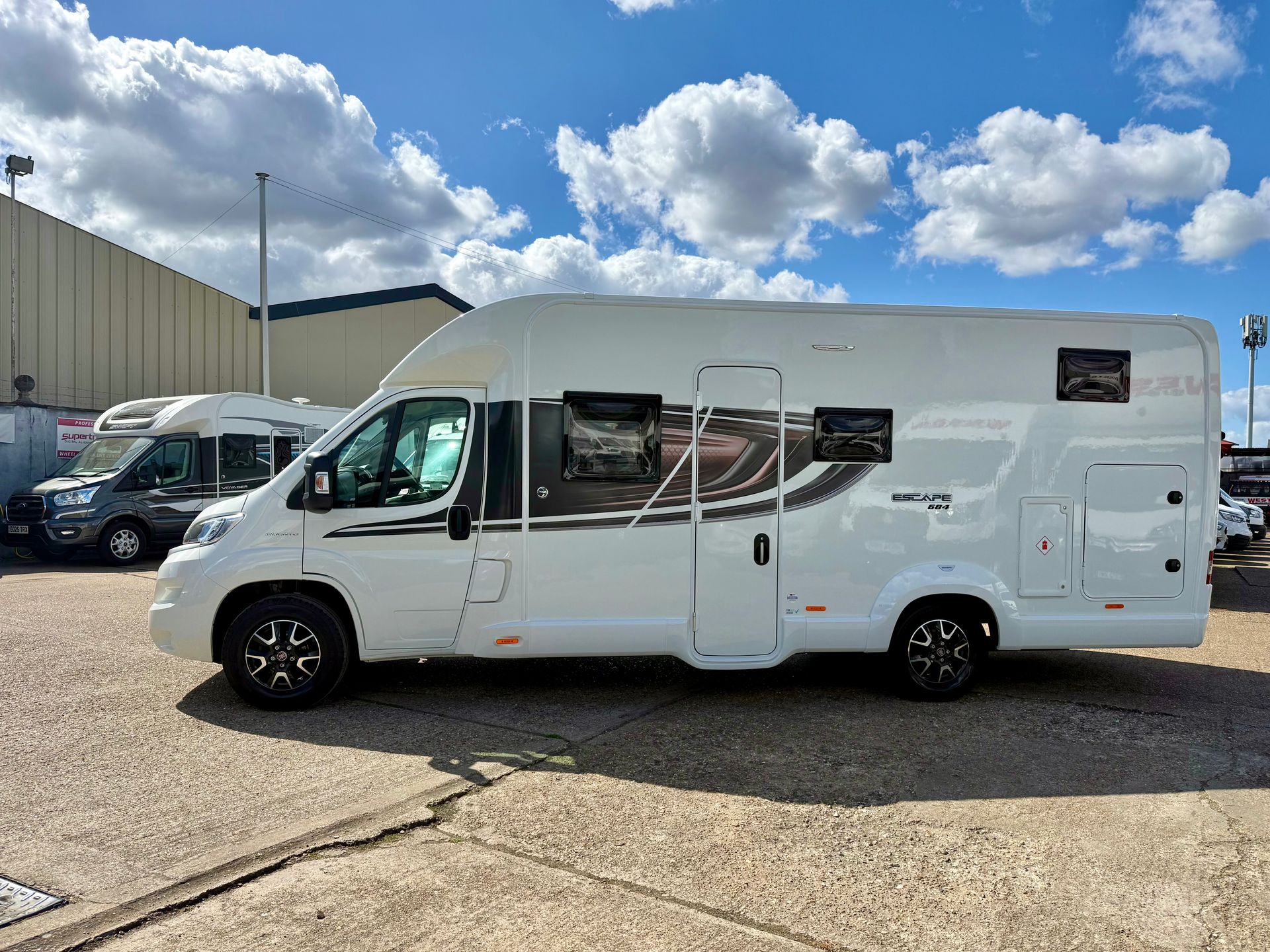 fiat ducato swift escape 684 motorhome for sale used second with automatic transmission for 4 people 4 berth has two single beds or 2 double beds excellent condition