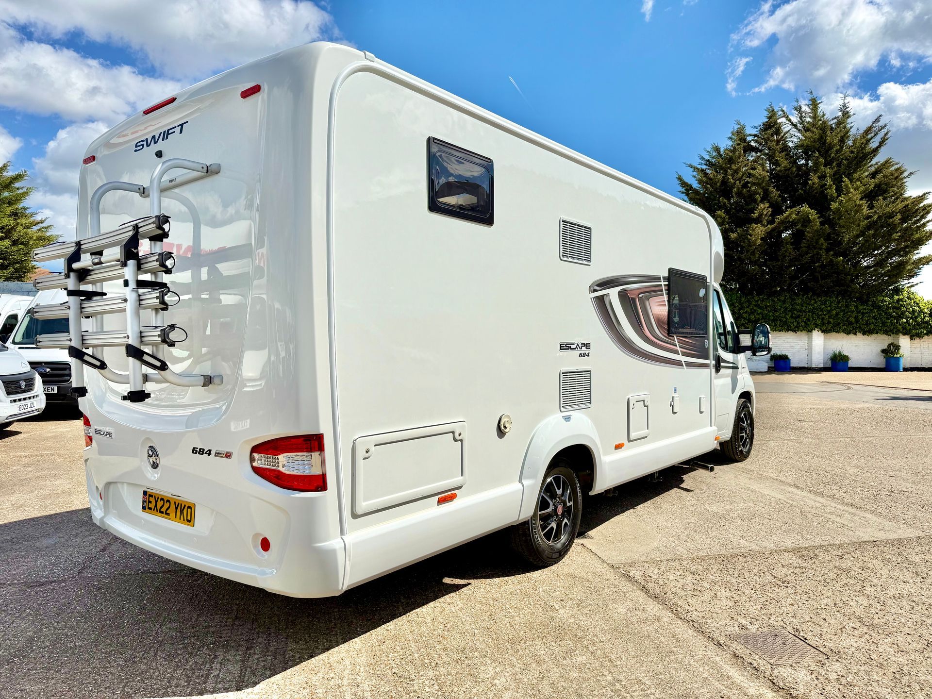 fiat ducato swift escape 684 motorhome for sale used second with automatic transmission for 4 people 4 berth has two single beds or 2 double beds excellent condition