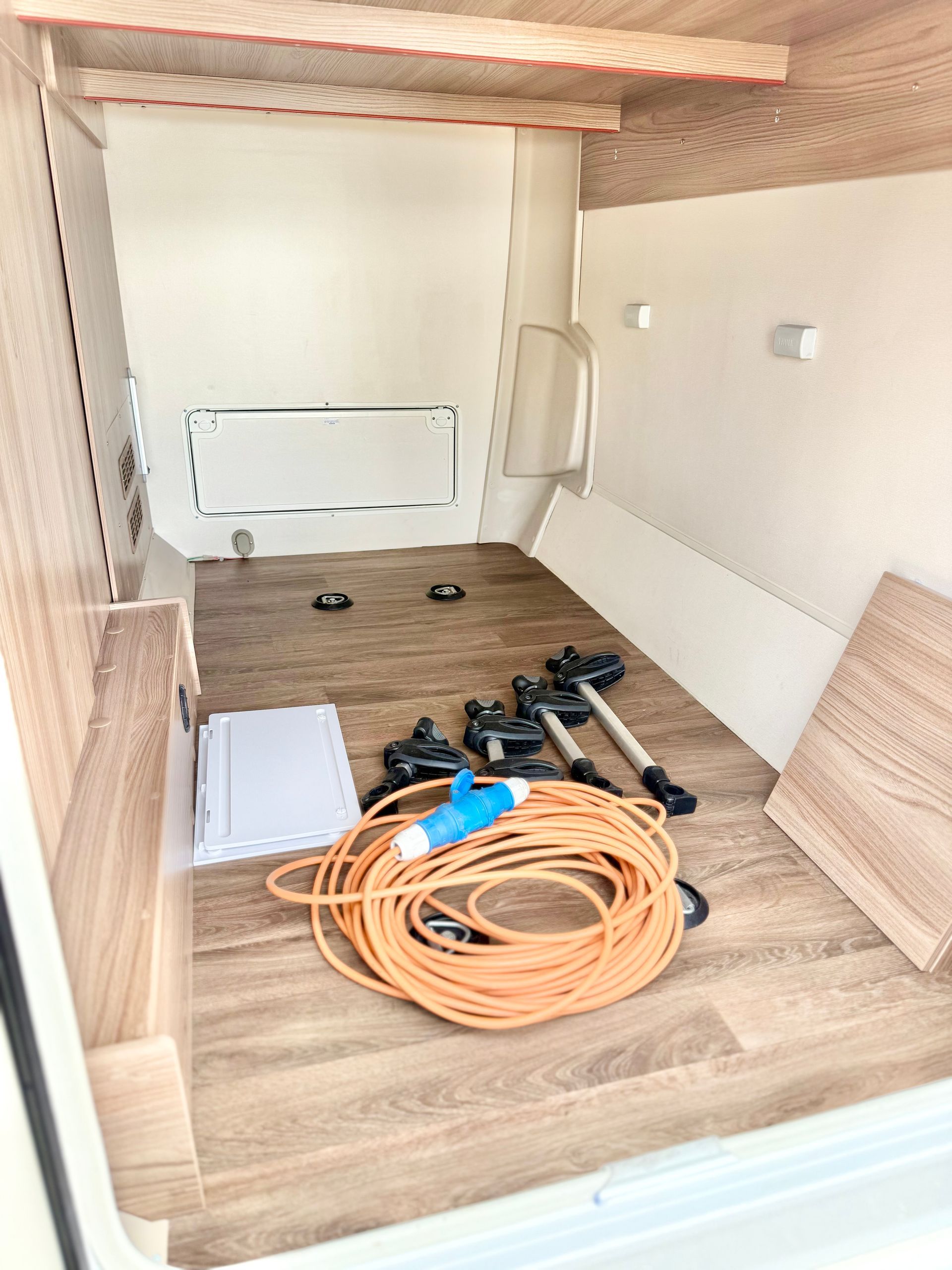 Fiat Ducato Swift Escape 684 motorhome for sale used second with automatic transmission for 4 people 4 berth has two single beds or 2 double beds excellent condition with large rear storage area