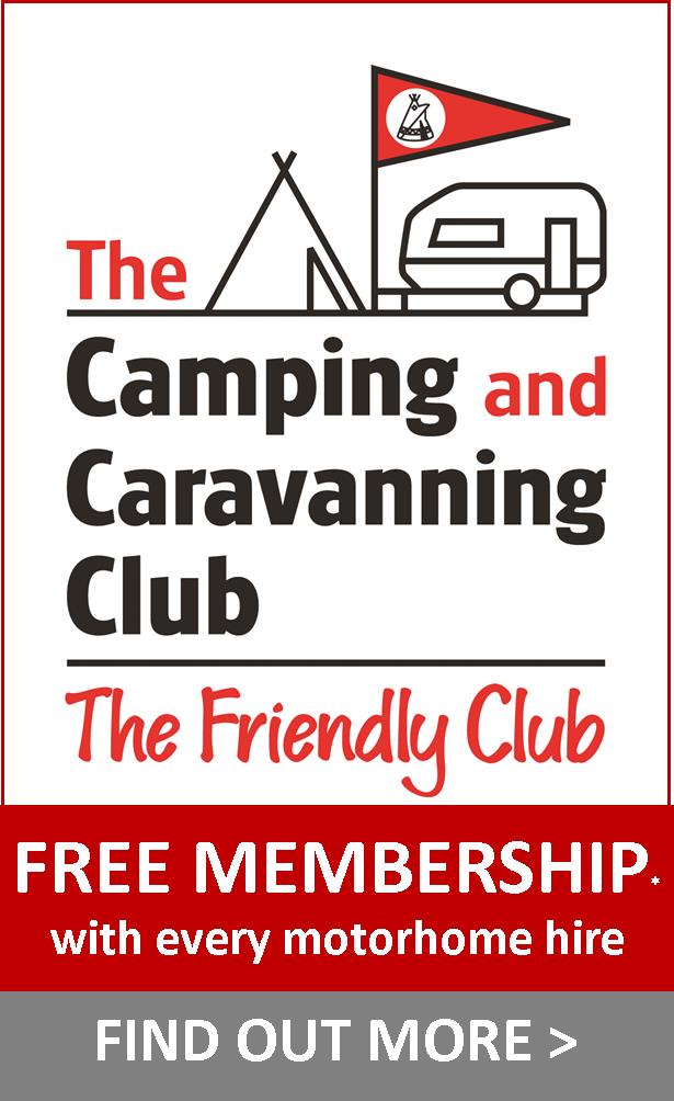 motorhome hire with camping anf caravanning membership