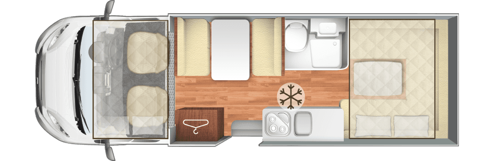 Daytime Layout 6 berth auto roller 746 motorhome for sale second hand used in london, essex, kent, uk
