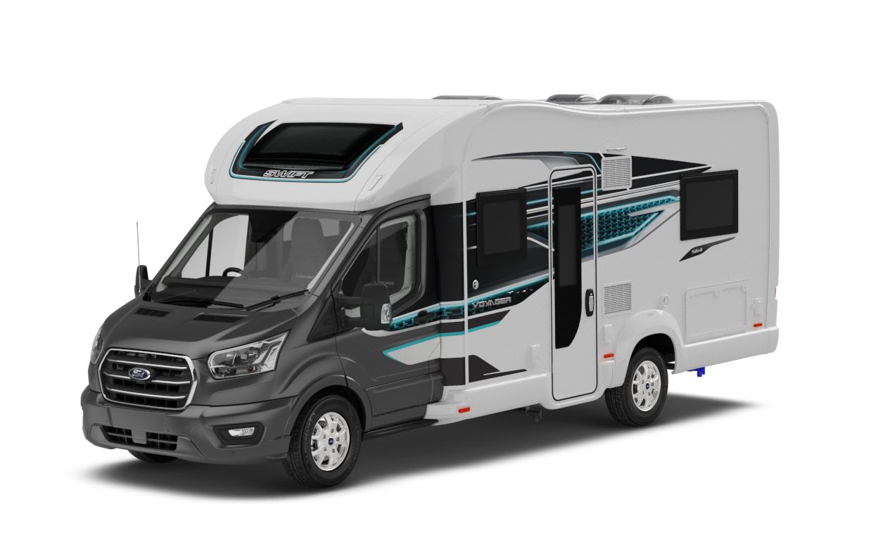 Rent a Swift Voyager 475 5 Berth Motorhome Hire in London UK Essex Kent, perfect family, holidays, festival, events, touring, holidays, Silverstone, f1, Euro football