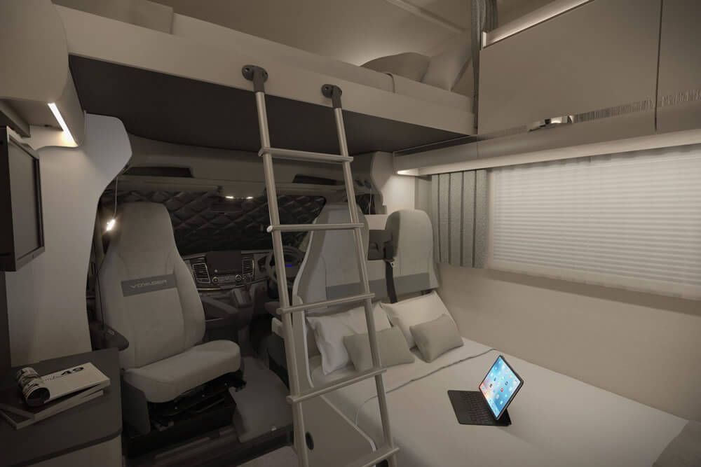 swift voyager 475 5 berth motorhome hire rental for 2-5 people rear lounge festivals, kids holidays, half term