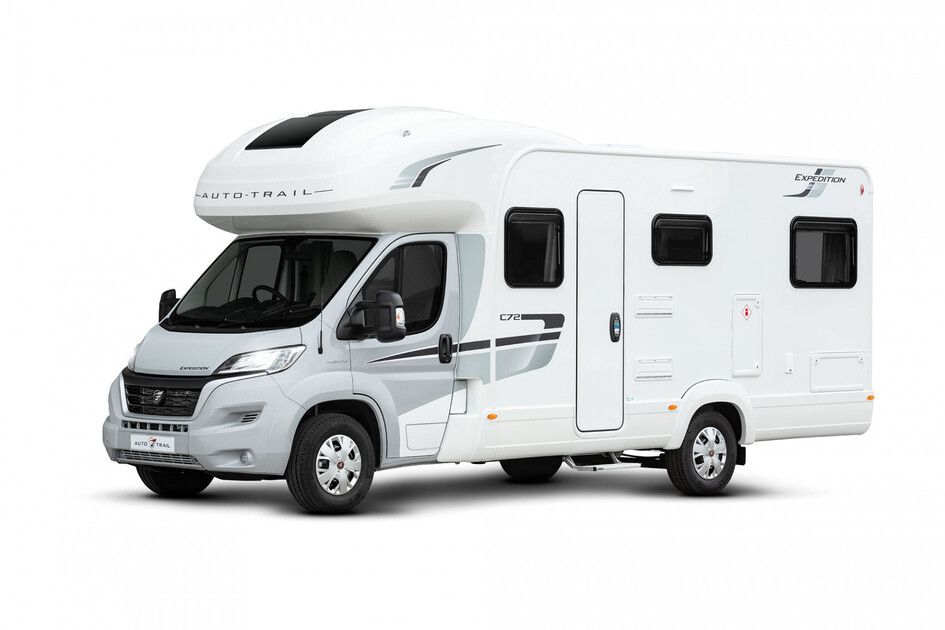 Hire a Auto-trail Expedition C72 motorhome rental for 2, 3, 4, 5 people touring holidays travel uk and europe, festival, F1, Glastonbury, Latitude, family, half term, summer, winter, luxury, camping