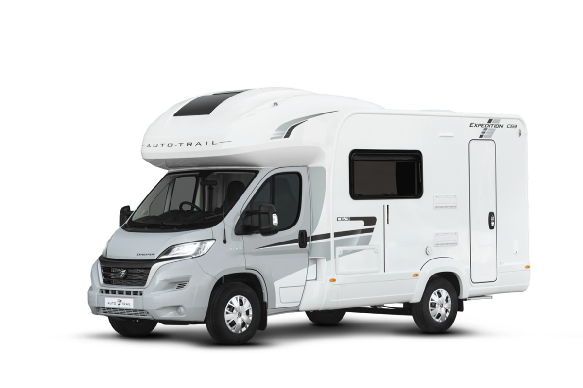 rent a motorhome, for 4 people, Autotrail Expedition C63, family, festival, camping, holidays, dog friendly