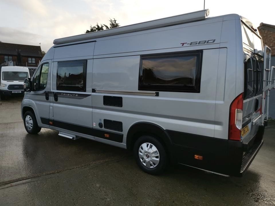 tribute 680 motor home hire uk london essex kent europe 2 people holiday home
