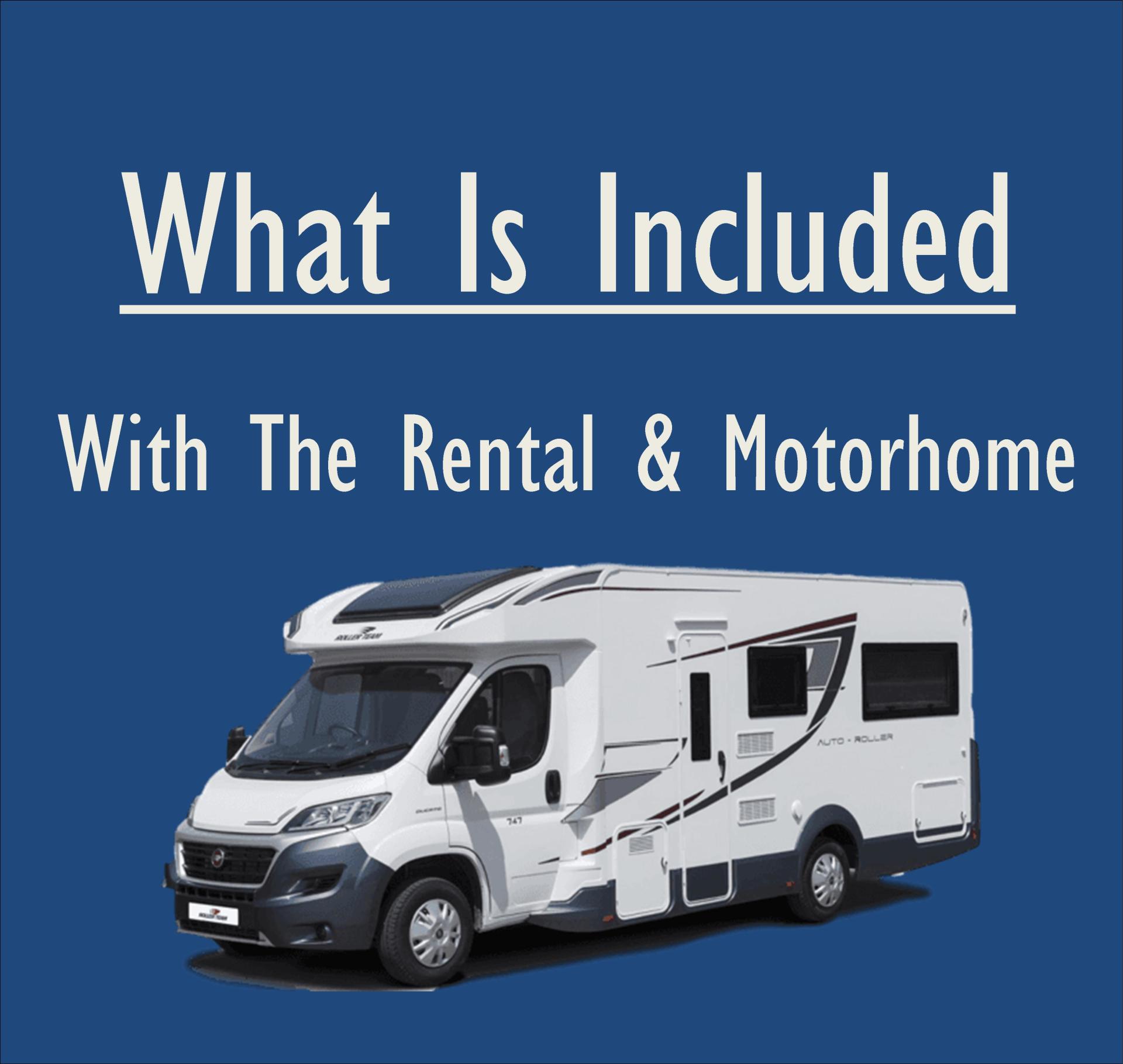 What come with a rental motorhome