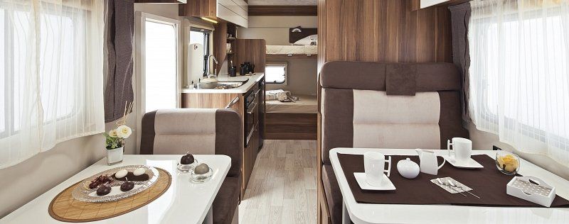 motorhome rental includes pots and pans, glasses, dinner set, cutlery ...