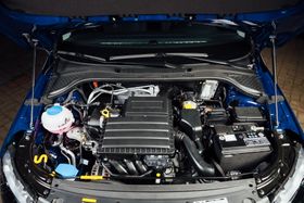 Blue Car Engine | Capital Car Care, LLC