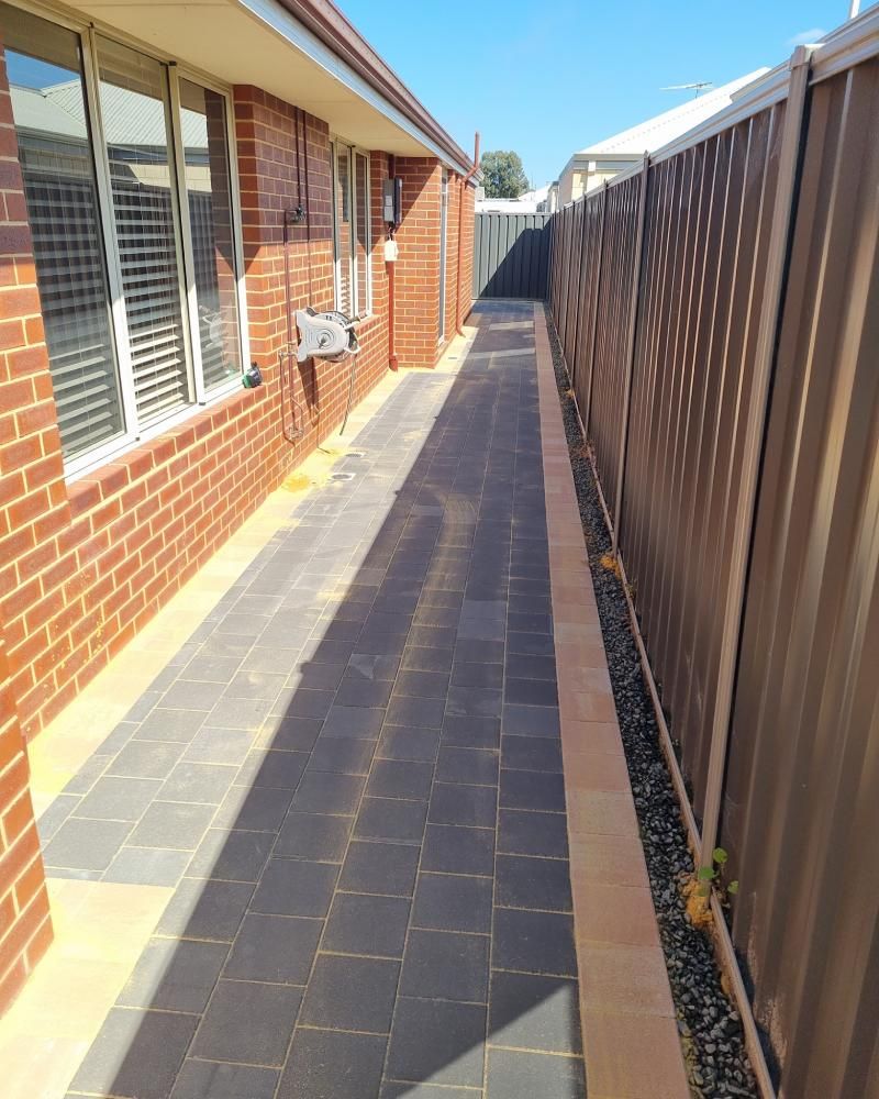 backside outdoor cemented floor