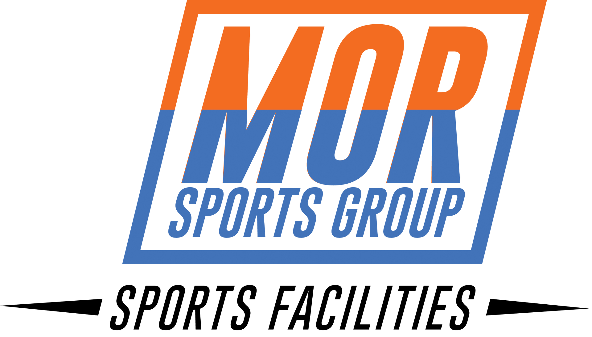 The logo for mor sports group sports facilities