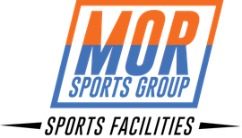 The logo for mor sports group sports facilities