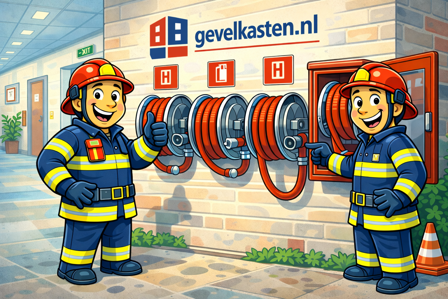 de brandslanghaspels van gevelkasten.nl