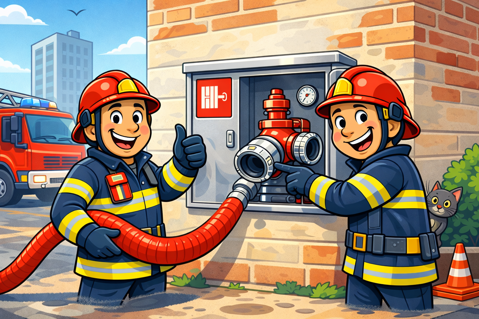 Wat zijn gevelkasten voor droge blusleidingen?