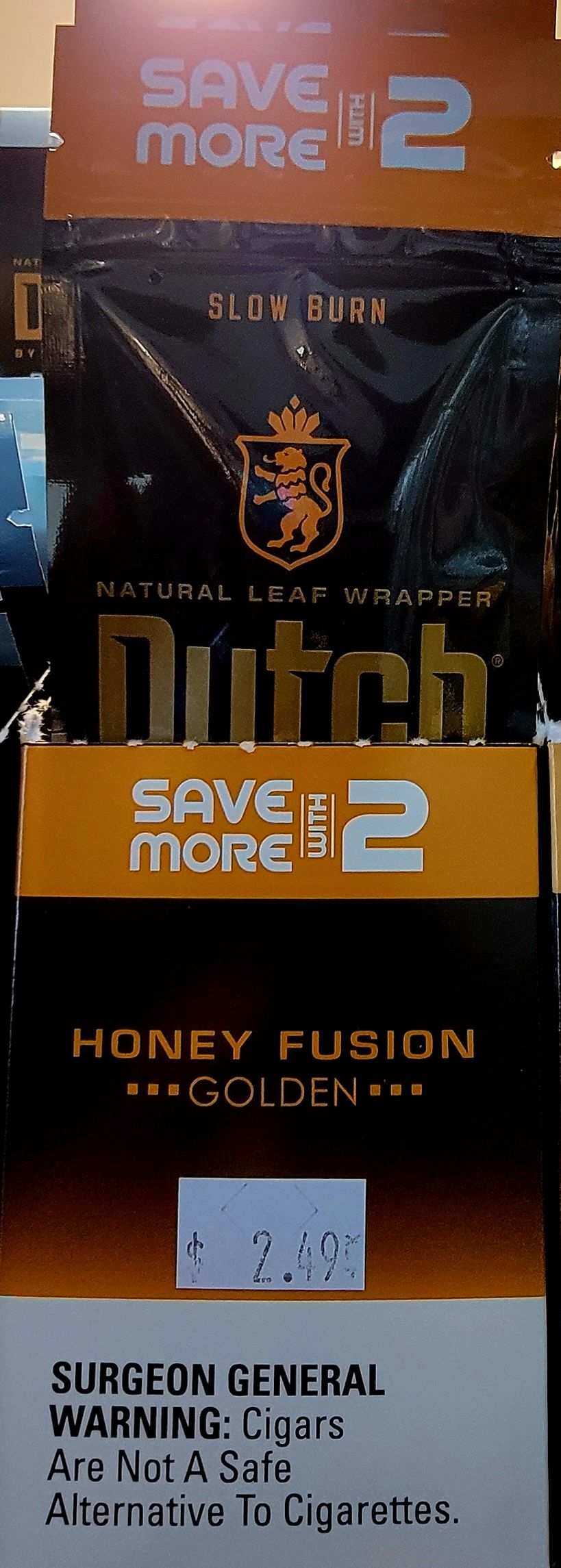 Package of Dutch Honey Fusion cigars with 