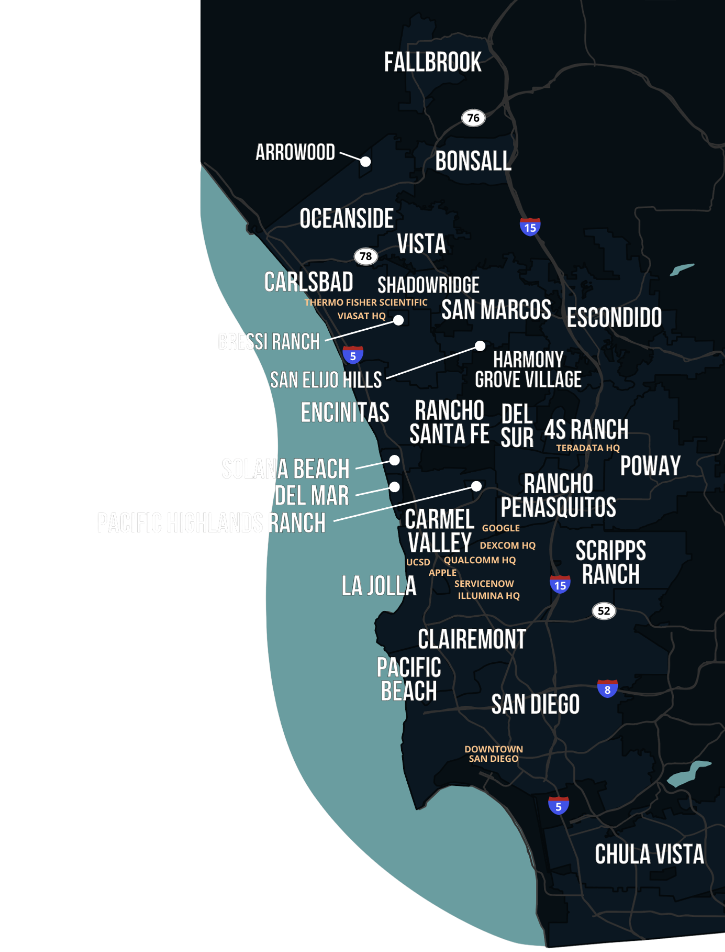 A map of california with a lot of roads and cities.