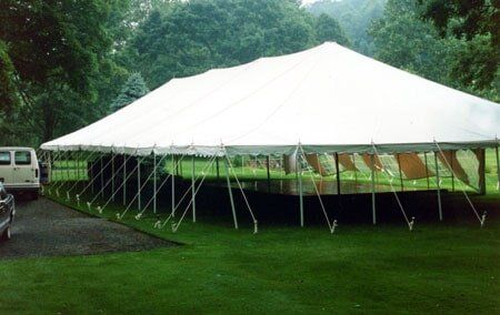 Helium — 40x80 Pole Tent in Bernardsville, NJ