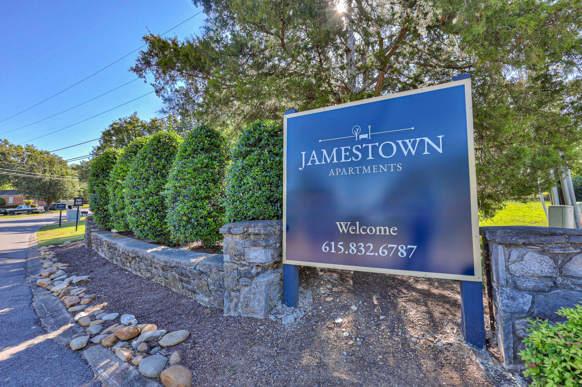 Photo of a community entrance sign