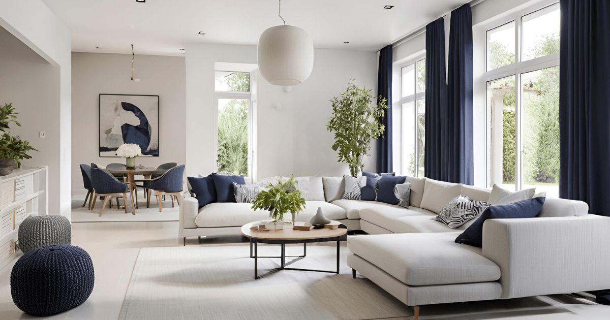 A living room with a couch , chairs , coffee table , fireplace and television.