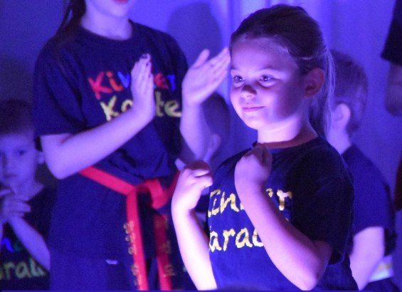 Kinder Karate 5 Year Old Confident Girl