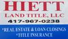 Contact our real estate team at Hiett Land Title, in Houston, MO, and we’ll help you achieve a seamless transition whether you’re selling or buying. Call to speak with a member of the staff today at (417) 967-0238 to learn more about what we can do for you.